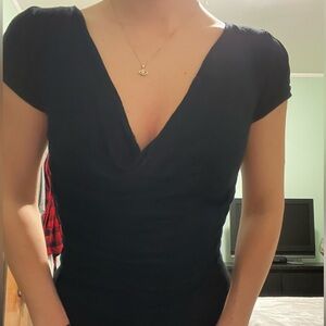 Cross-Back Flowy Shirt